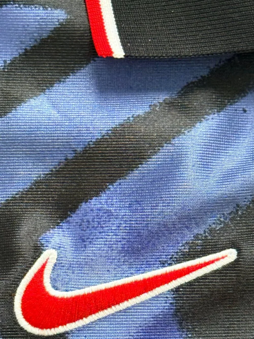 Nike USA Blue and Black Star Graphic Men's Jersey